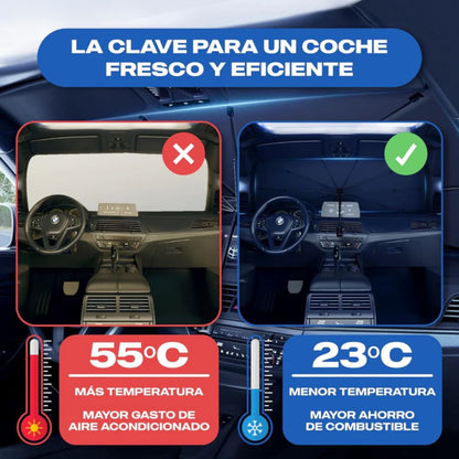 Parasol Coche Anti Calor UV | Tamaño Universal | Noare