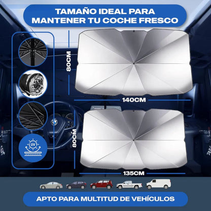 Parasol Coche Anti Calor UV | Tamaño Universal | Noare