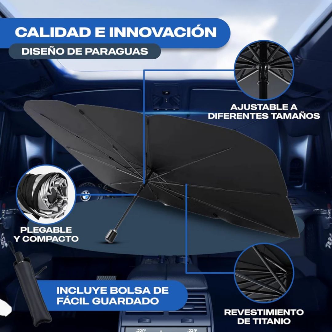 Parasol Coche Anti Calor UV | Tamaño Universal | Noare