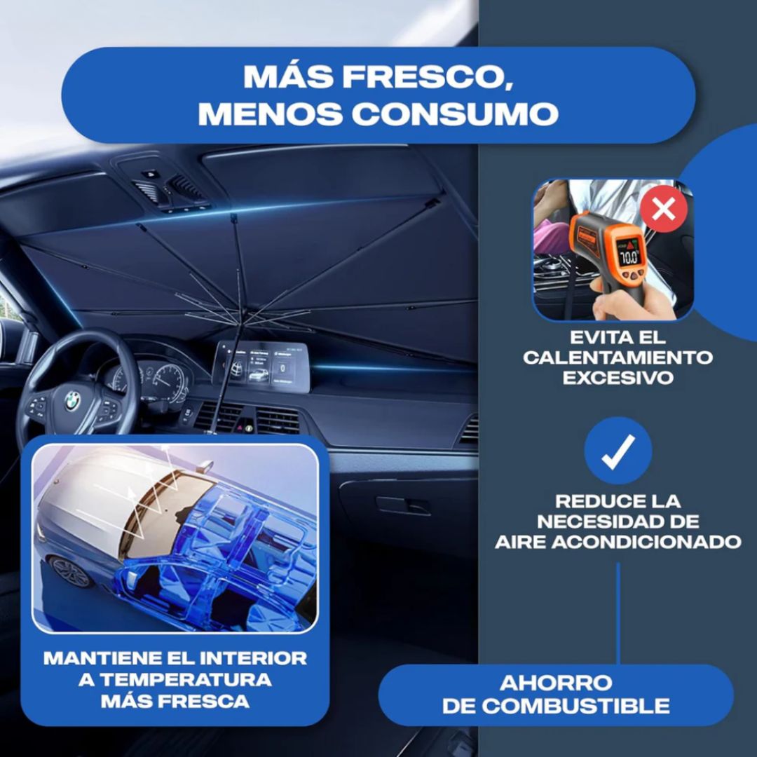 Parasol Coche Anti Calor UV | Tamaño Universal | Noare