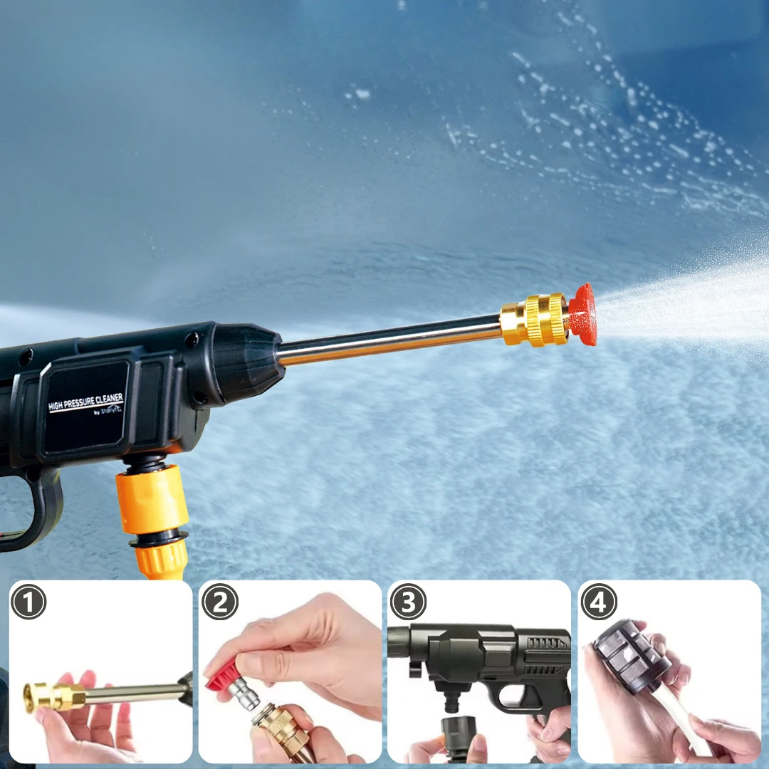 AquaJet Pro™ – Hidrolimpiadora de Alta Presión Inalámbrica 21V | + 1 Batería + Maleta GRATIS | Noare