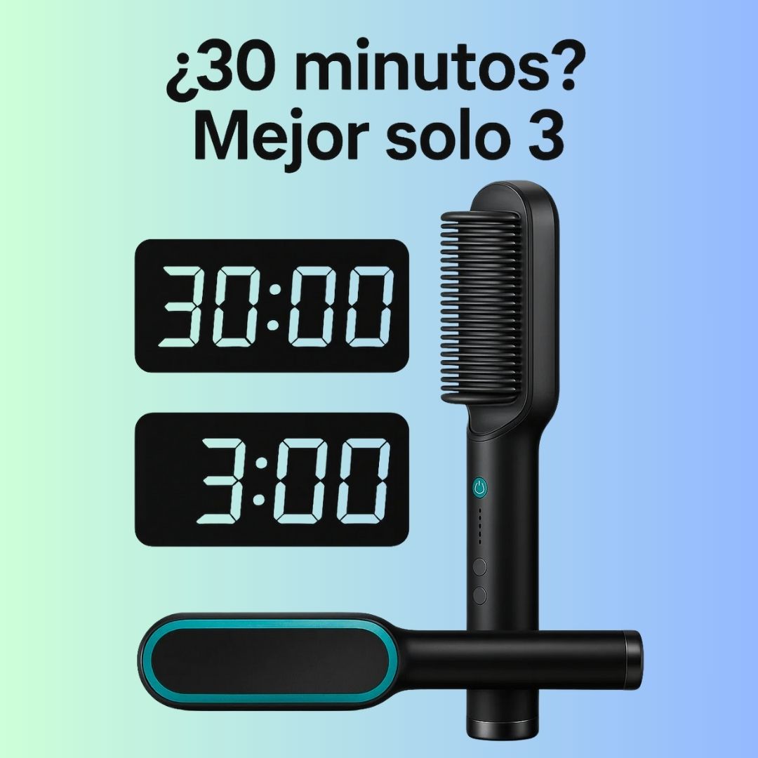 Cepillo Alisador Gold Noare | Alisado Rápido + Sin Daños | Noare