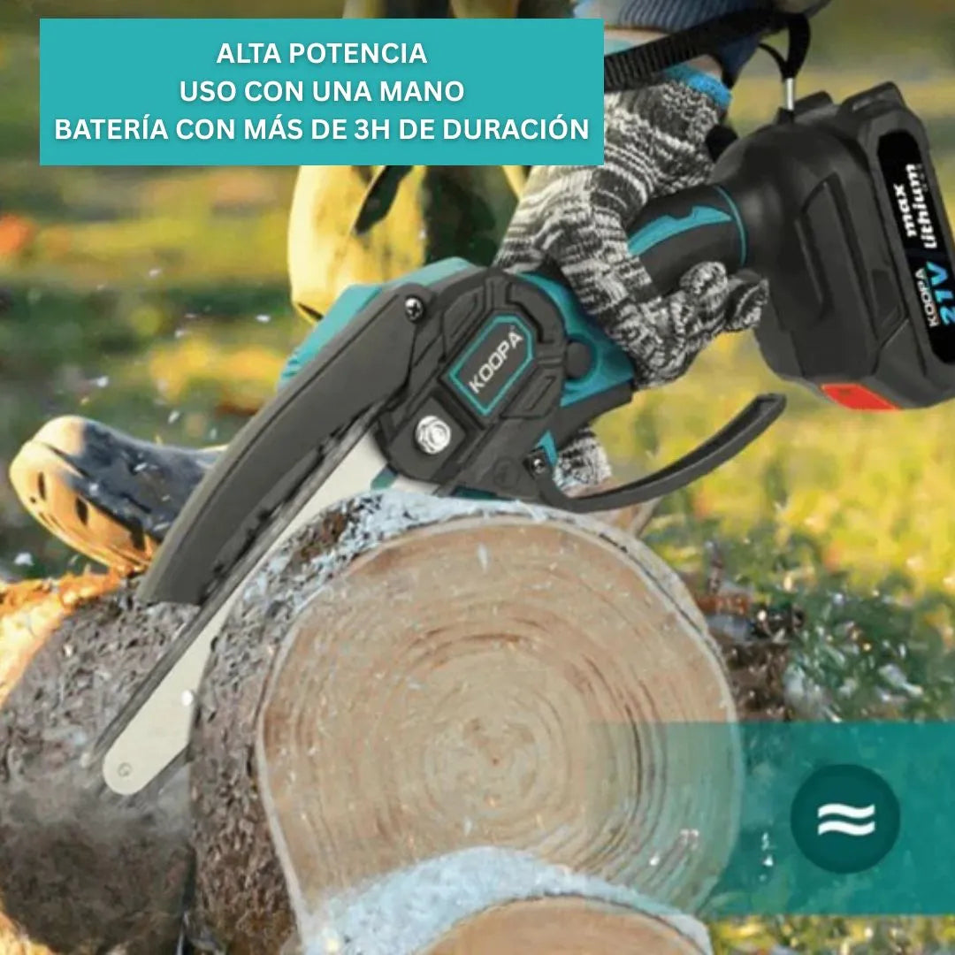 Mini Motosierra Eléctrica Portátil 48V | + 1 Batería + Maleta GRATIS | Noare