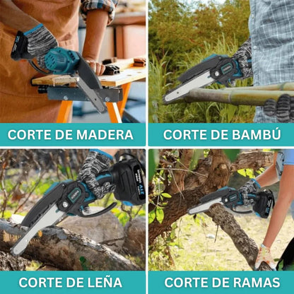 Mini Motosierra Eléctrica Portátil 48V | + 1 Batería + Maleta GRATIS | Noare