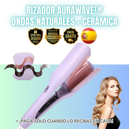 Rizador AuraWave™ | Ondas Naturales + Cerámica | Noare