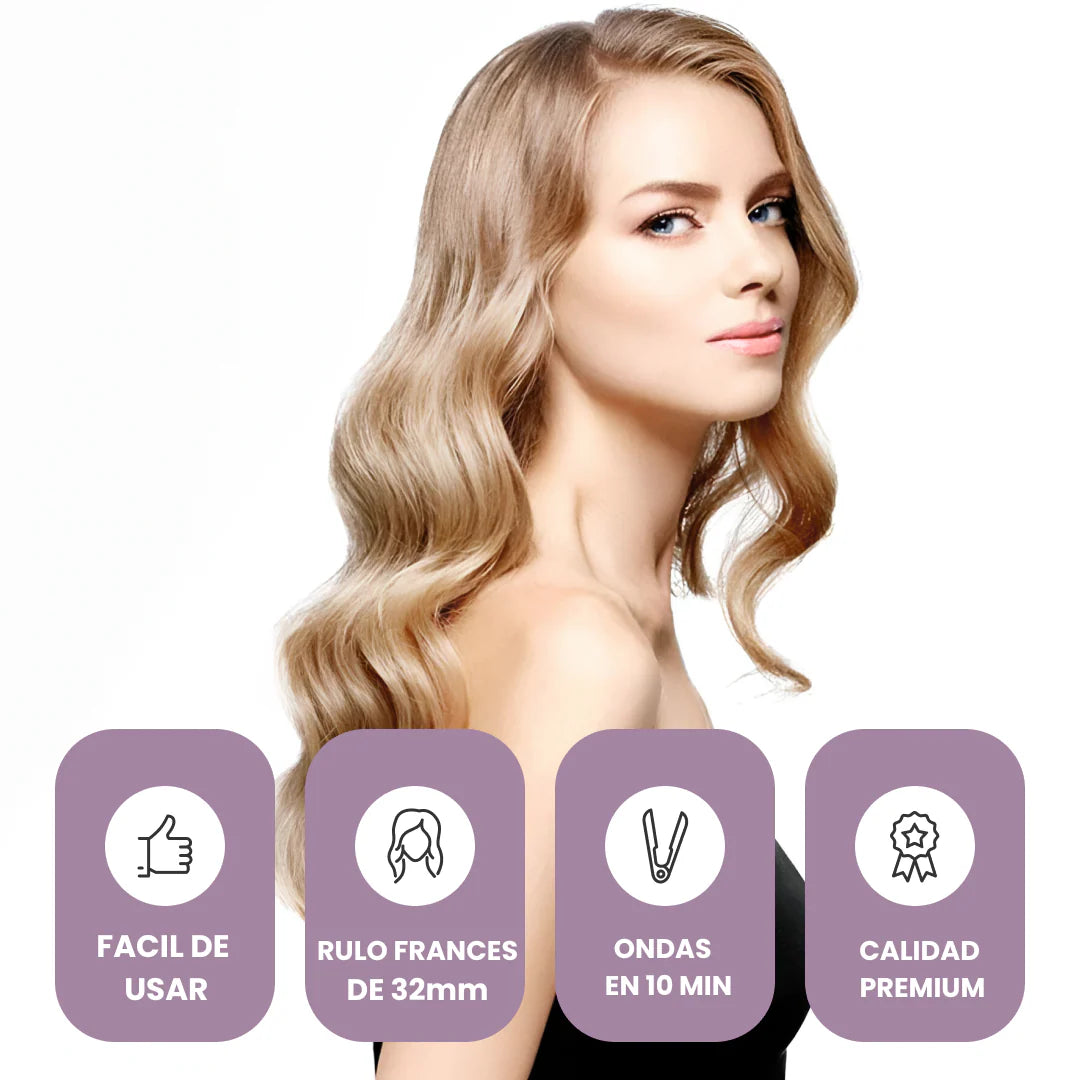 Rizador AuraWave™ | Ondas Naturales + Cerámica | Noare