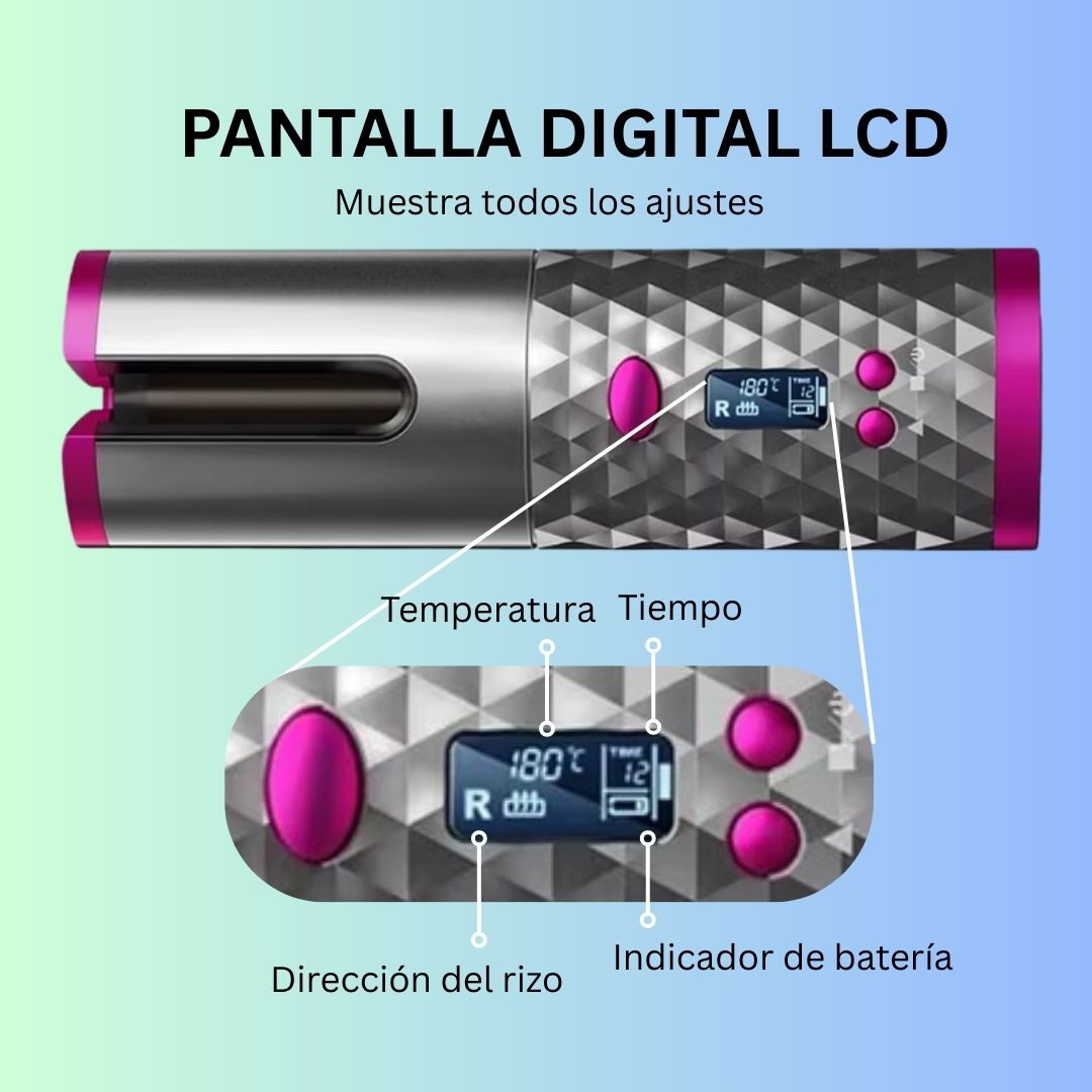 Rizador Automático Curlé Noare | Rizos Duraderos + Sin Quemaduras