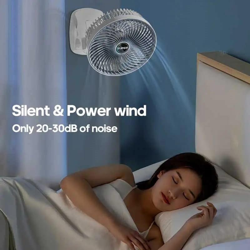 Ventilador Nebulizador RGB Noare – Aire Frío con Agua y Luz Nocturna (¡y recibe GRATIS un Ventilador Portátil con Pinza!)
